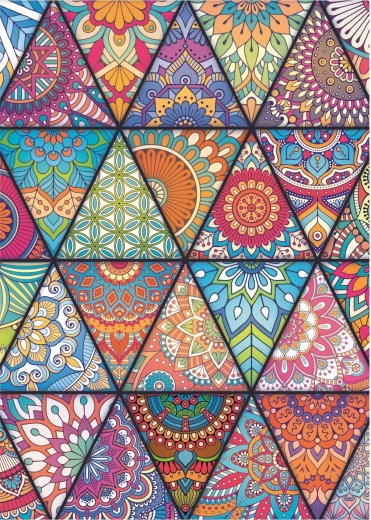 Pomirjujoči mandalski in geometrijski vzorci