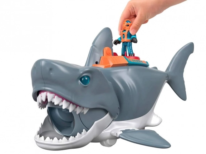 Mega napadalni morski pes Imaginext s premičnimi čeljustmi