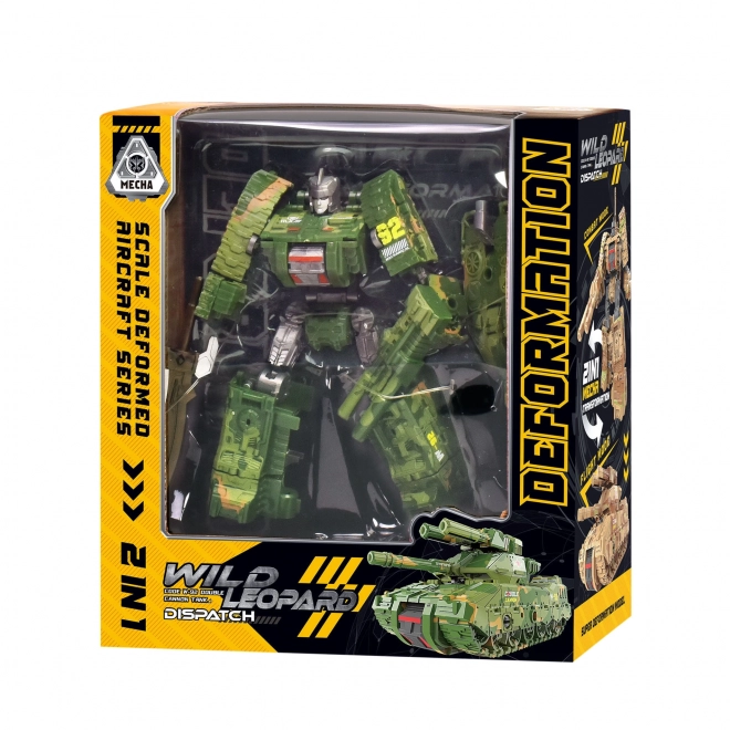 Zložljivi zeleni tank robot