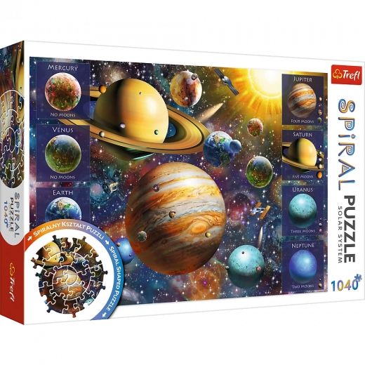 puzzle spiral Sončni sistem 1040 kosov