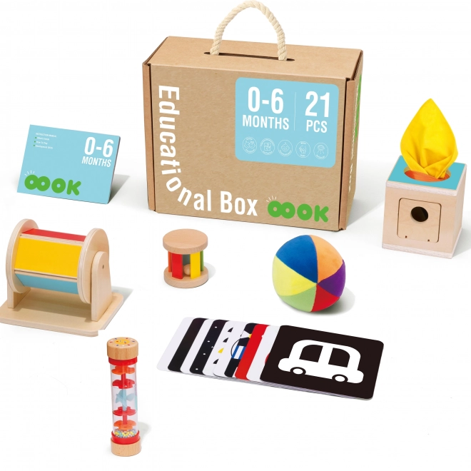 Izobraževalni zaboj TOOKY TOY XXL Montessori 6v1