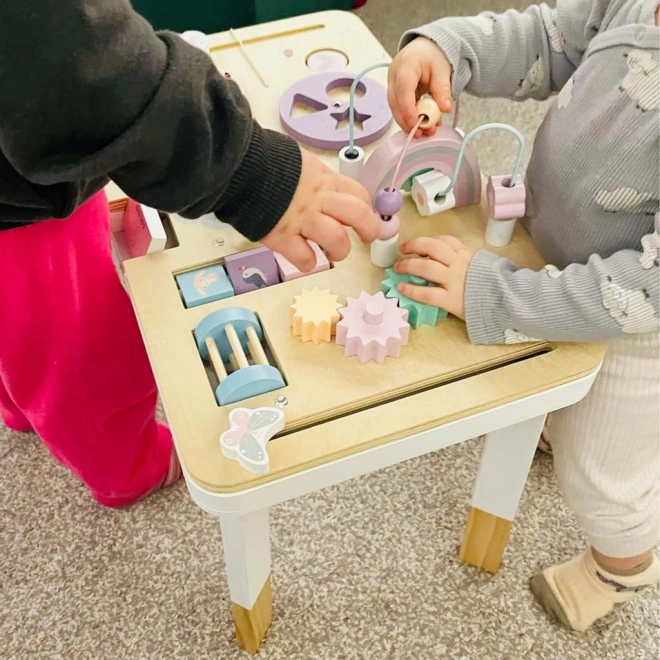 Interaktivna montessori miza Lulilo roza