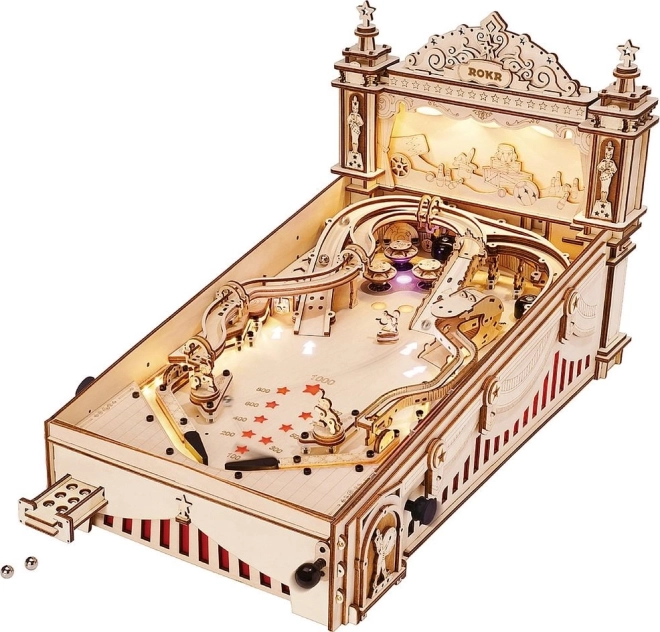 Lesena sestavljanka Pinball Machine