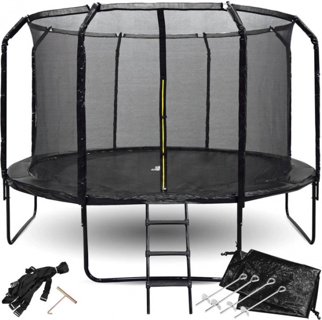 Vrtni trampolin SKYFLYER 366 cm z varnostno mrežo in lestvijo