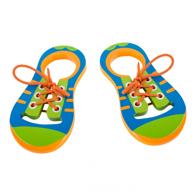 Small Foot Igra Zaveži vezalko Par čevljev