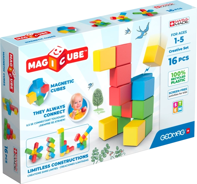 magnetne kocke geomag magicube creative 16 kos