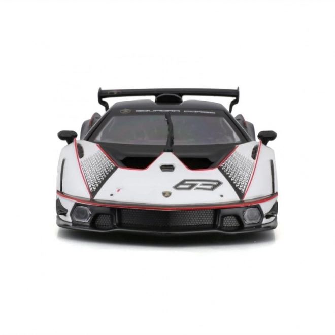 Bburago 1:24 Dirka Lamborghini Essenza SCV12 – Bela