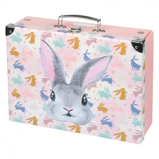 BAAGL Sestavljiv šolski kovček Bunny s kovinsko opremo