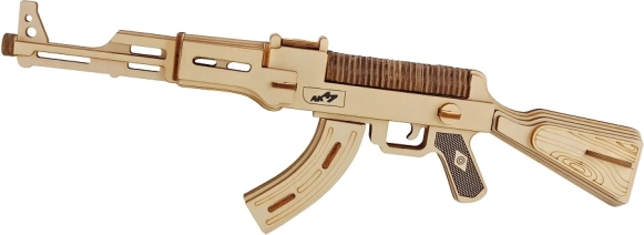 Lesena 3D sestavljanka – puška AK-47