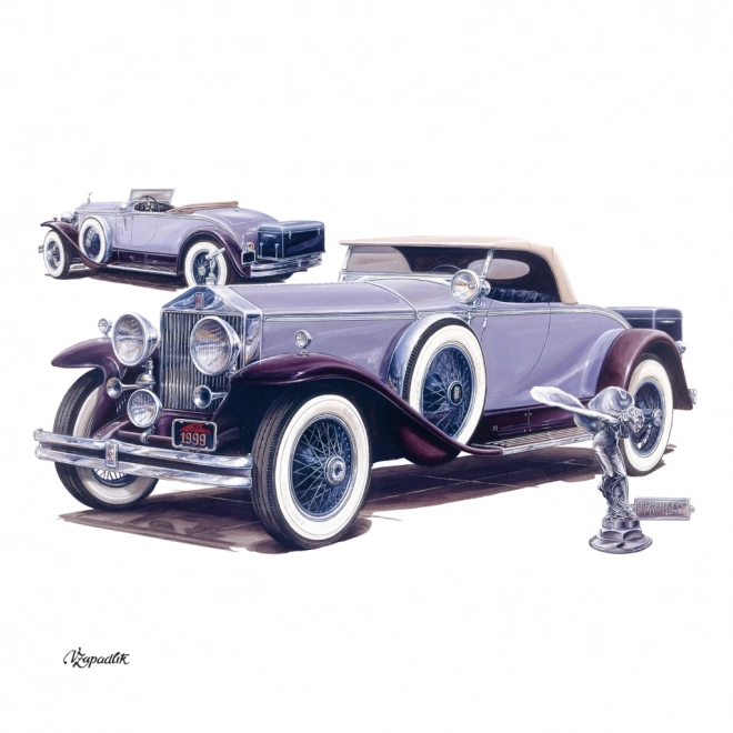 NOTIQUE Koledar s zapiski Classic Cars – Václav Zapadlík, 2025, 30 x 30 cm