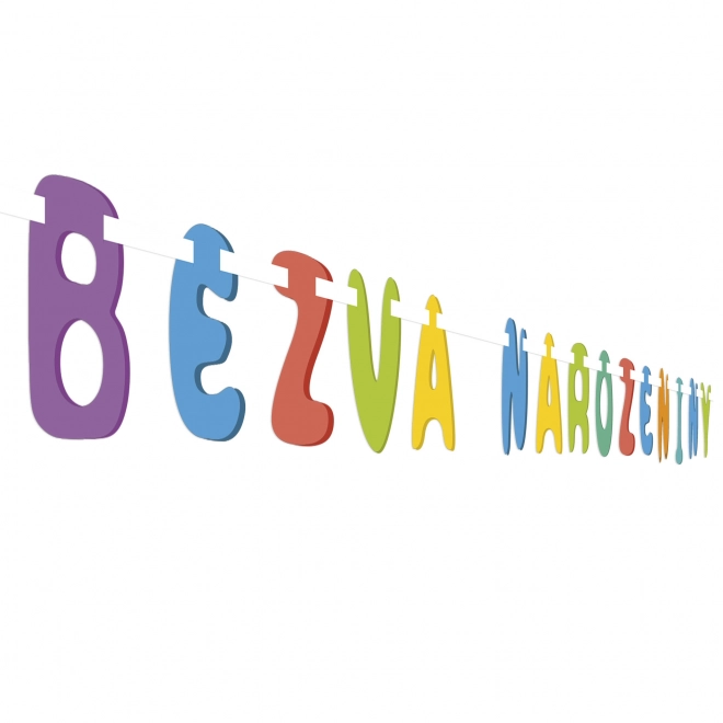 Papirnata girlanda Bezva Rojstni dan