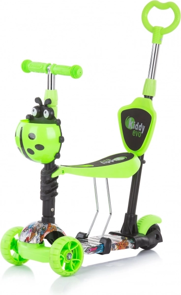 Skiro z vodilno palico Kiddy Evo 3v1 – Zelena