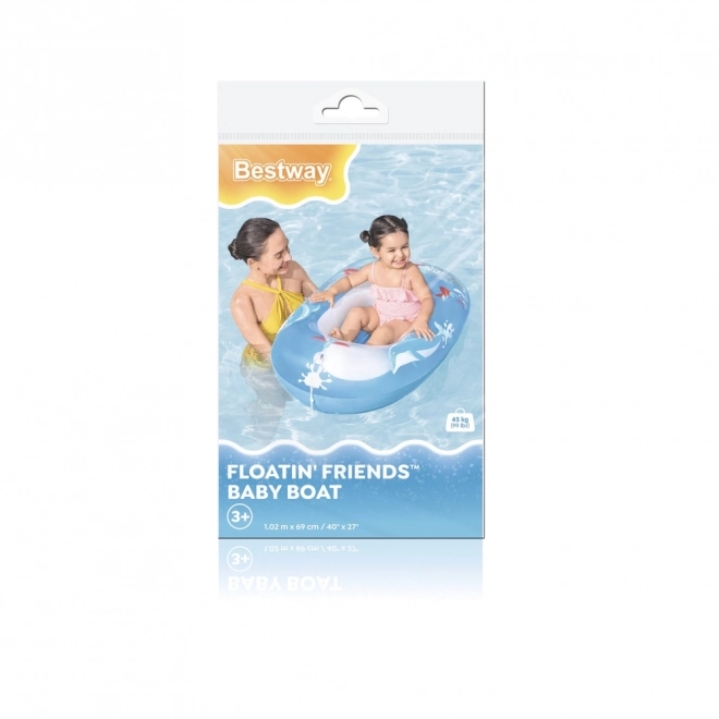 Ponton Modri Delfin 102x69 cm BESTWAY