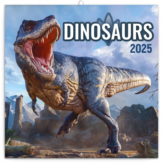 NOTIQUE Koledar z opombami Dinosavri 2025, 30 x 30 cm