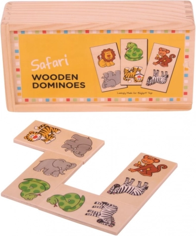 Bigjigs Toys Leseno domino Safari