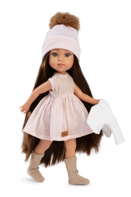 Realistična punčka Penelope s celotelesnim vinilom 34 cm