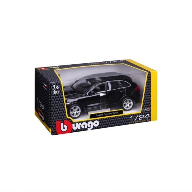 Kovinski model Porsche Cayenne Turbo črn 1/24