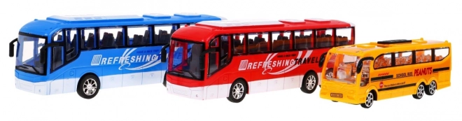 3 modeli avtobusov za otroke 3+ Šolski avtobus + Izletni avtobusi + Žive barvne izvedbe