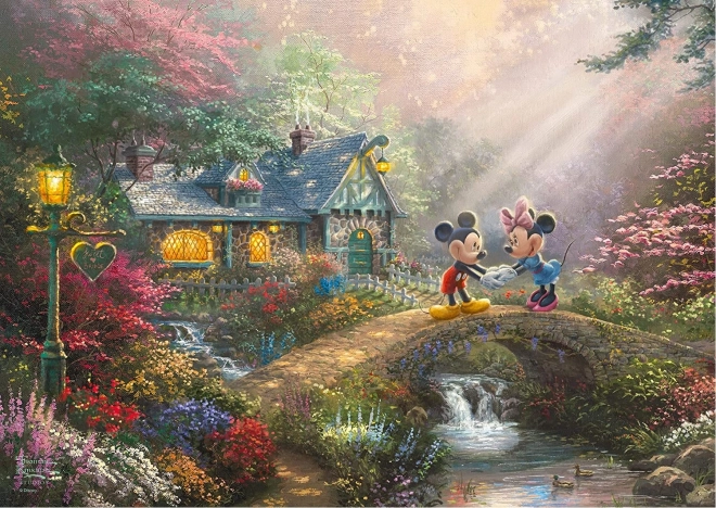 Sestavljanka v kovinski škatli Mickey & Minnie 500 kosov