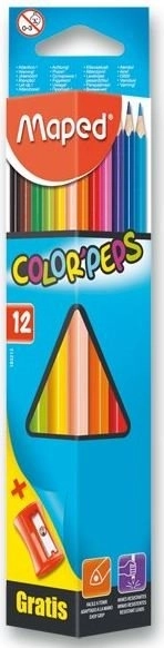 Trikotne barvice MAPED Color'Peps 12 kosov z šilčkom