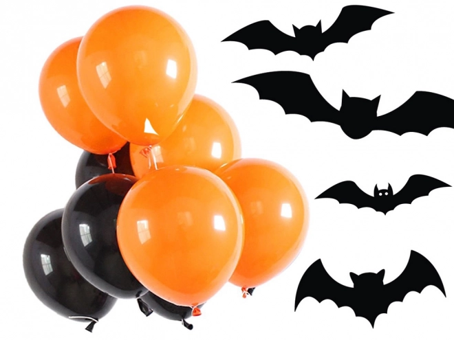 Halloween balončki črni in oranžni 20 kosov