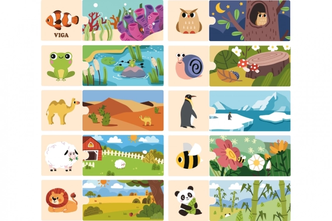 Puzzle Živalice Logična Zabava VIGA