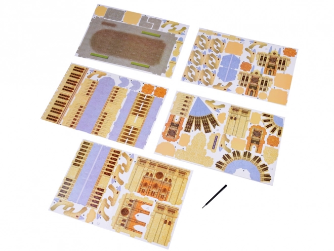 3D Sestavljanka Katedrala Notre-Dame v Parizu