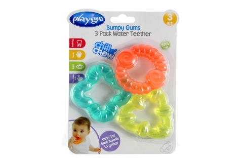 Playgro - Set 3 hladilnih zobnih obročkov