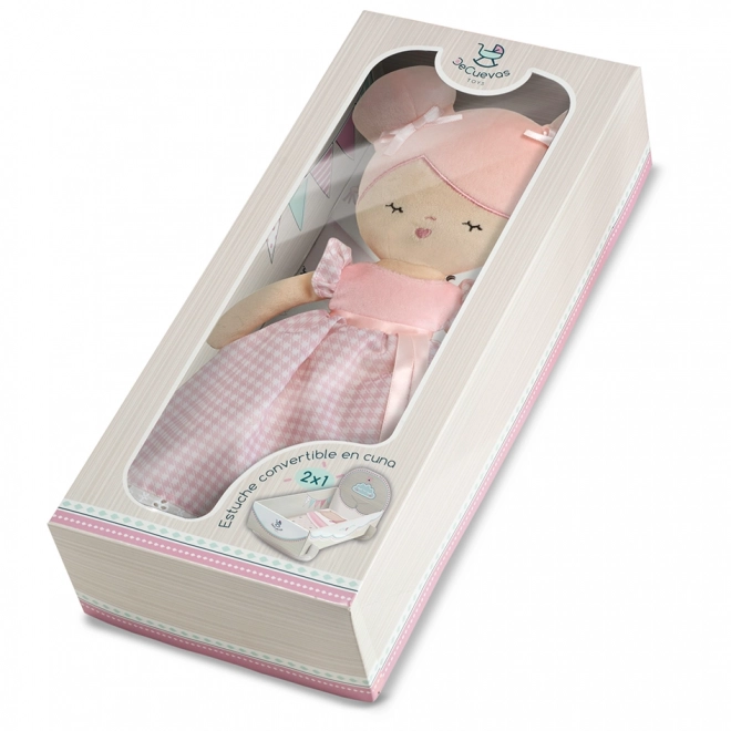 DeCuevas 20046 Plišasta punčka NIZA - 36 cm s posteljico