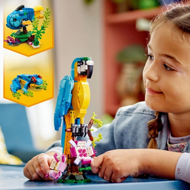 LEGO Ustvarjalec 3v1 31136 Eksotična papiga