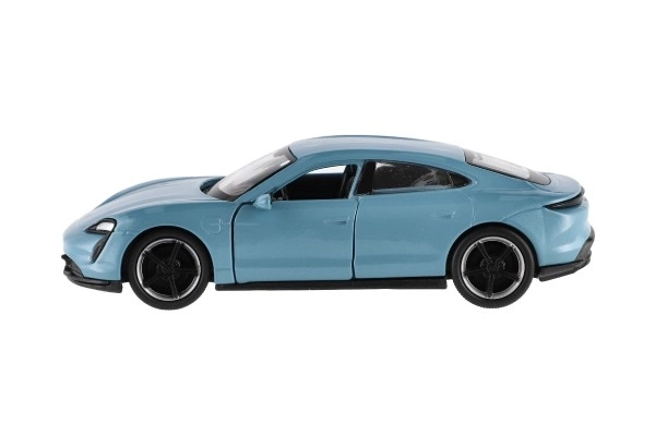 Auto Welly Porsche Taycan Turbo S kov/plast 12cm 4 barve na vzvratno navijanje 12 kosov v škatli