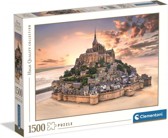 Sestavljanka 1500 kosov – The Mont Saint-Michel Rising (Clementoni)