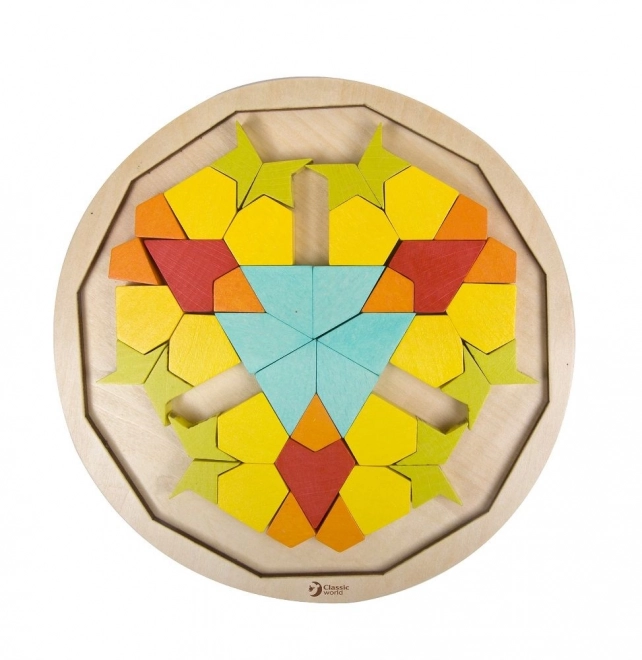 Montessori sestavljanka mandala - vzorci, oblike in barve