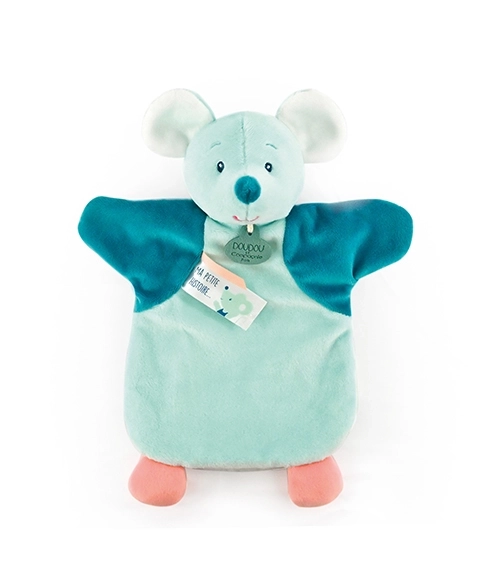 Doudou Plišast ročni lutki miška 25 cm