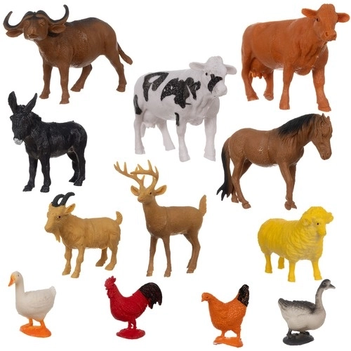 Živali na kmetiji - set figuric 12 kos