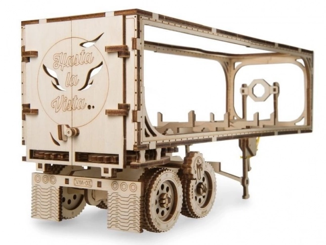 Ugears 3D sestavljanka - Priklopnik za težki tovornjak VM 03 - 138 delov