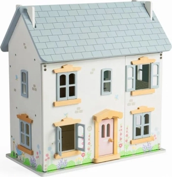 Lesena poletna hišica za punčke BIGJIGS TOYS