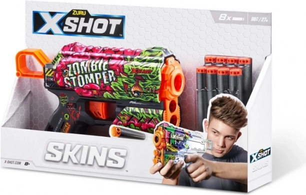 X-Shot Skins Flux penasti blaster (8 puščic) – vzorec A
