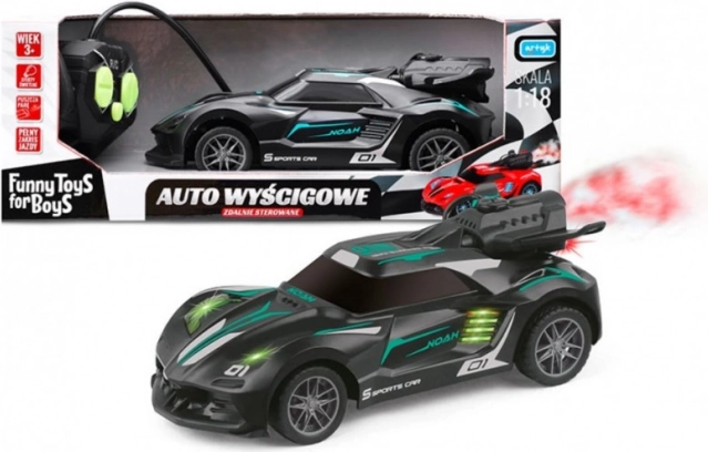 Dirkalni RC avto Toys for Boys z dimnim izpuhom in LED osvetlitvijo