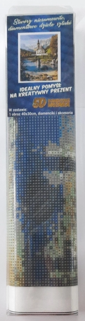 Norimpex Diamantno slikanje Cerkev v Ramsau 30x40cm