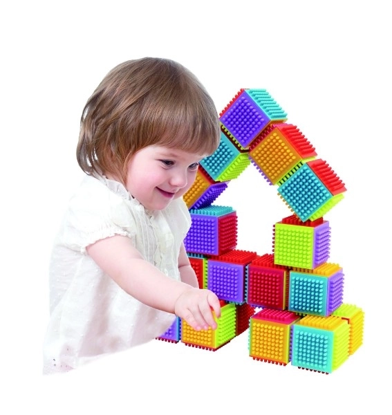 Gradbeni kocke Little Hero za otroke od 12 mesecev
