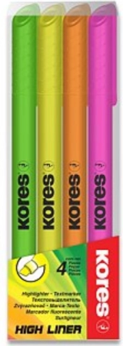 Kores označevalci High Liner set 4 kos