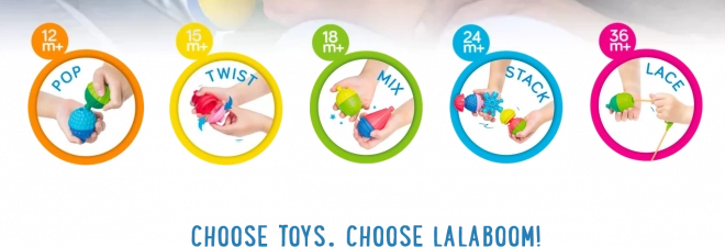 Komplet Lalaboom Povezovalne kroglice Živali z farme