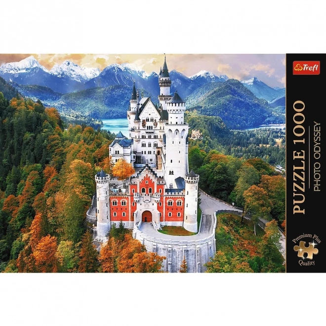 TREFL Puzzle Premium Plus Foto Odiseja: Grad Neuschwanstein 1000 kosov