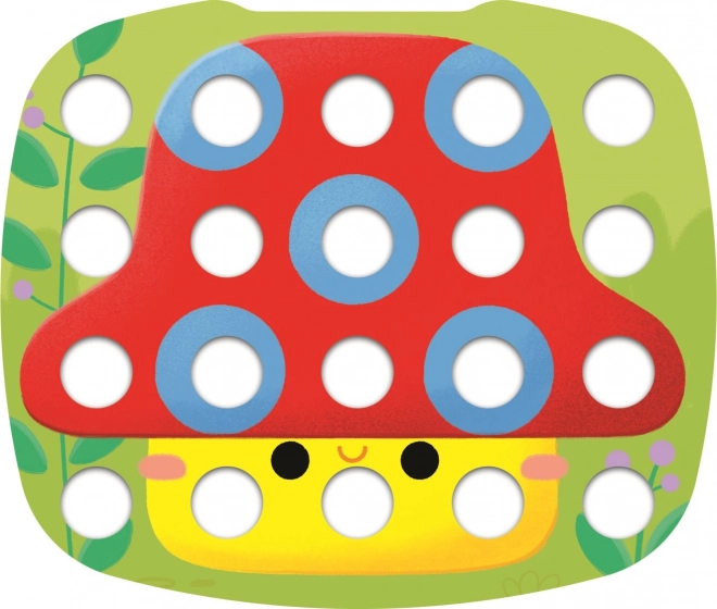 Otroška barvna mozaika plast v škatli 40x27x6cm 12m+