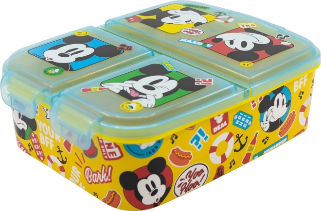 Otroška škatla za malico Mickey Mouse z več predelki
