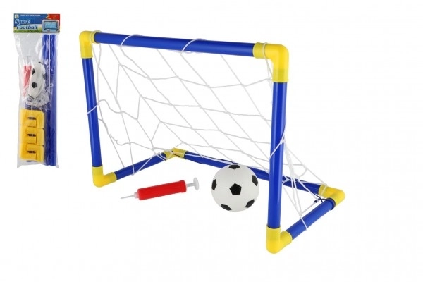 Otroška nogometna gol z žogo in tlačilko
