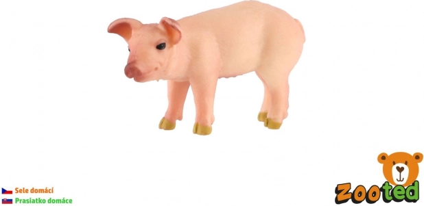 Plastična figurica domačega prašiča – pujsek 5 cm