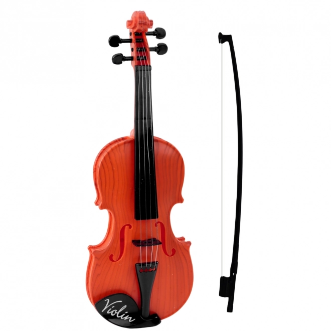 Otroške violine z rjavim lokom