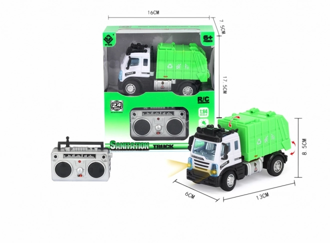 R/C Mini Smetarski Avto s LED Lučmi